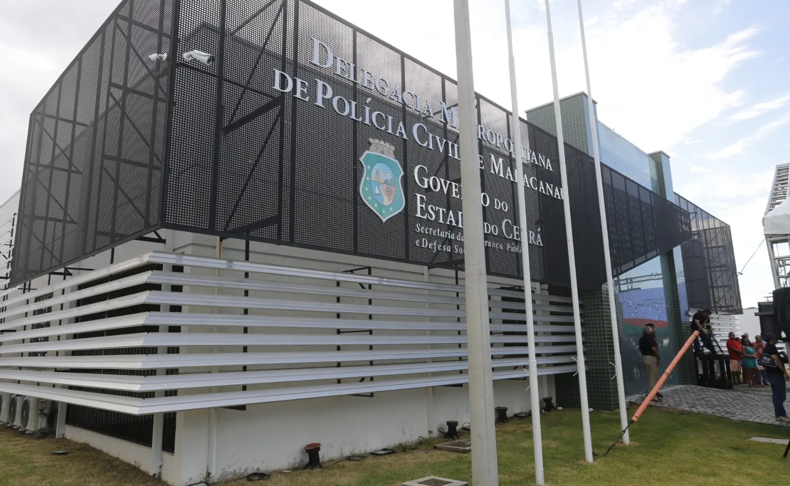 Fachada da Delegacia de Polícia Civil de Maracanaú.