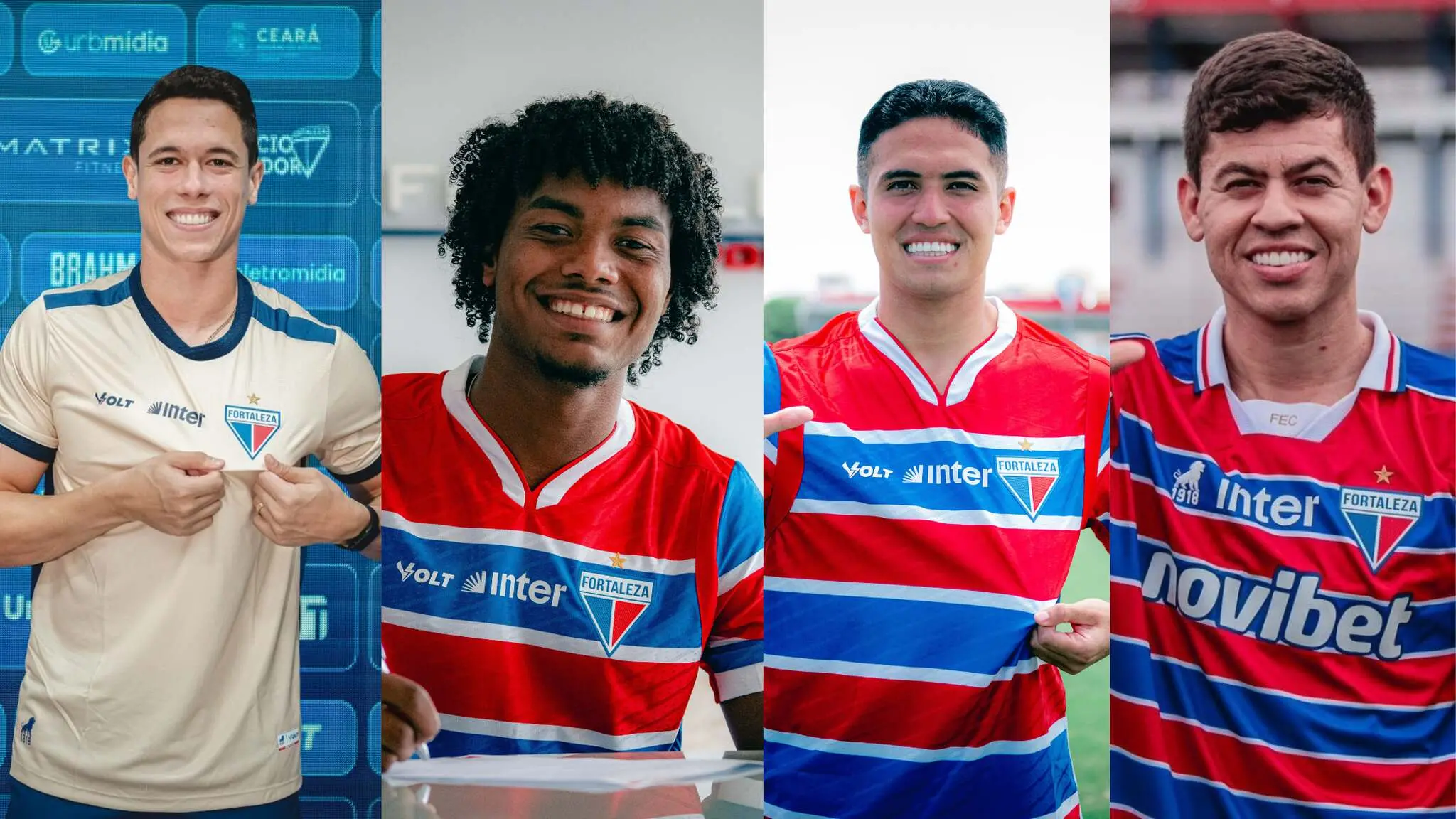 Brenno, GB, Paulinho e Rossetto, respectivamente.