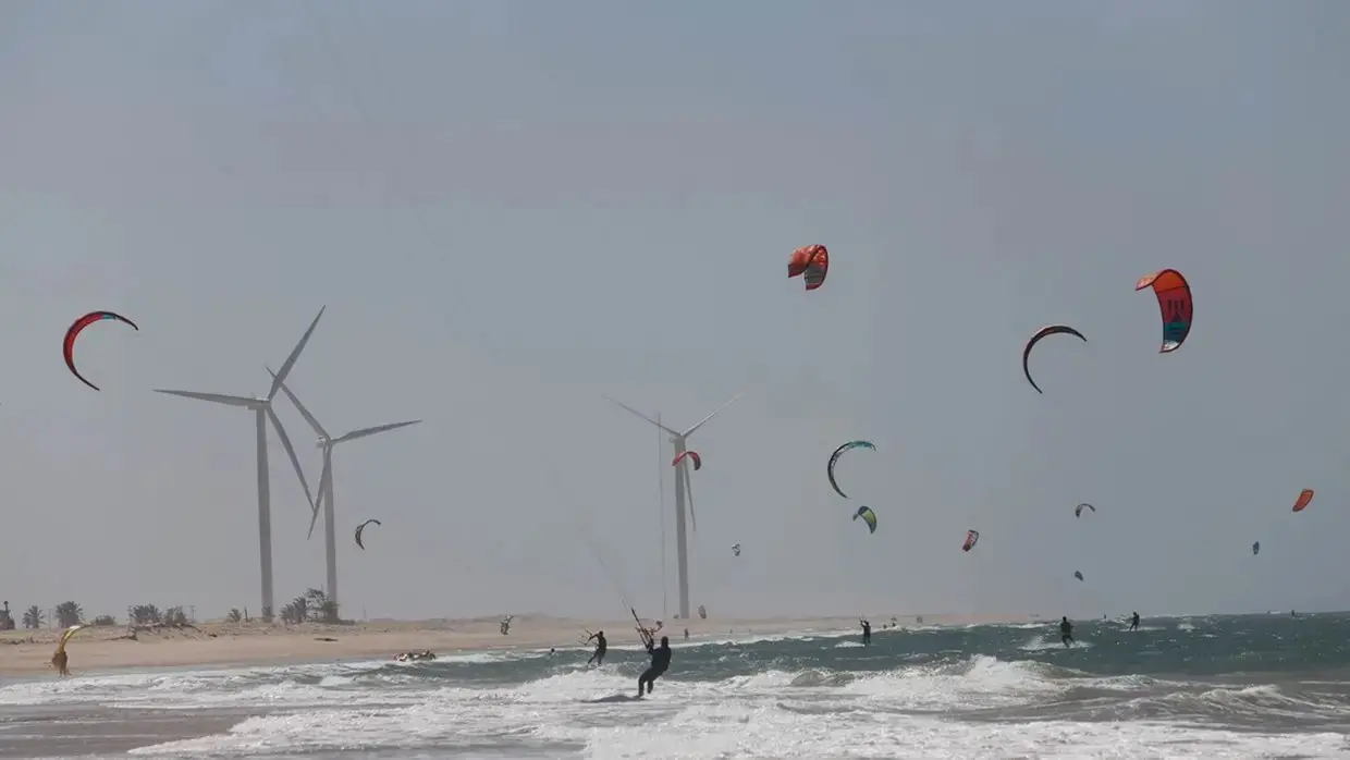 Imagem da notícia Ceará mostra na Europa a força do seu vento para o Kitesurf 