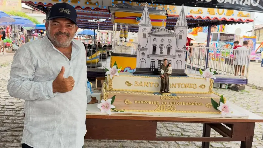 Bolo em homenagem a Santo Antônio.