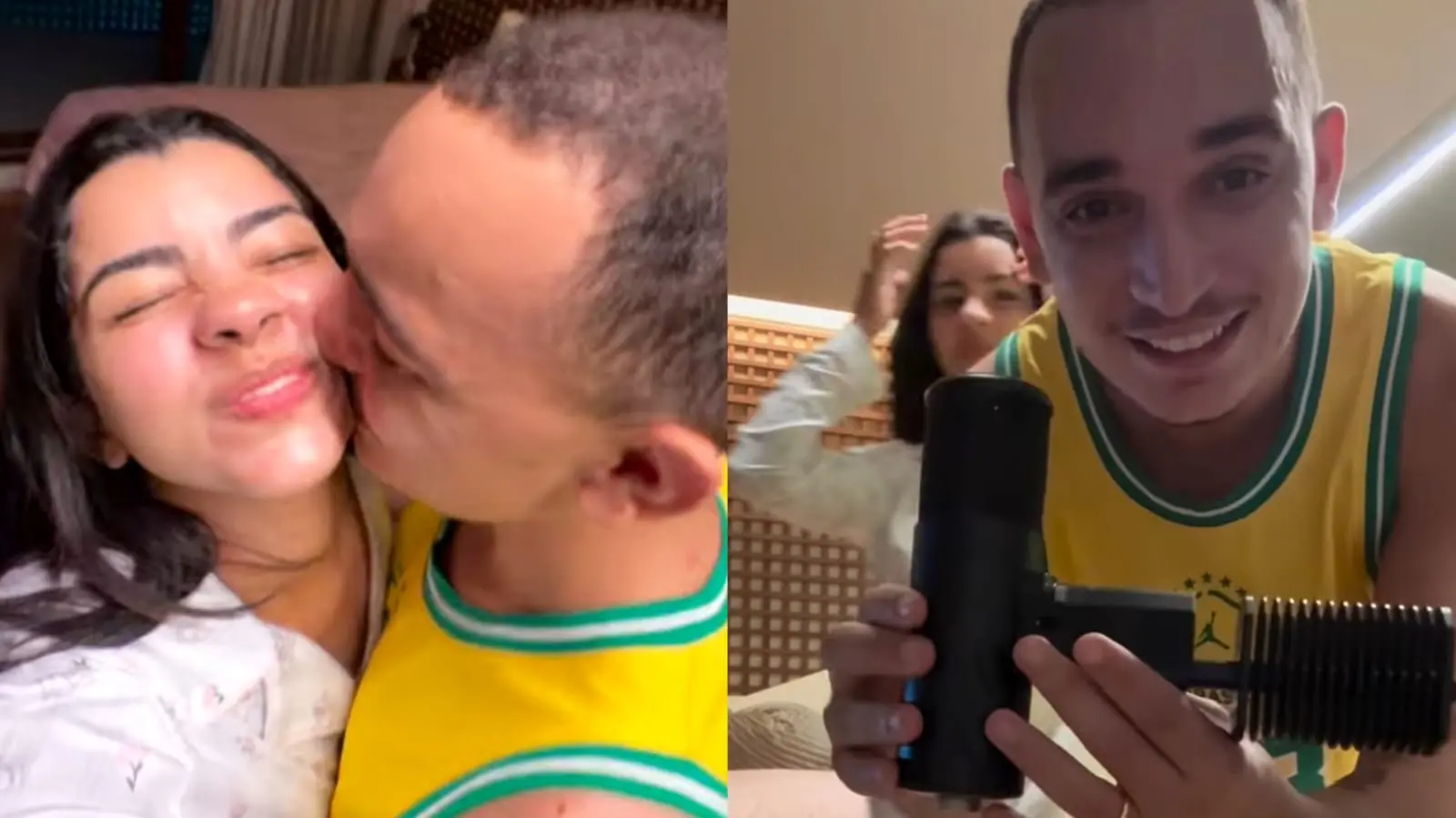 Cantor chegou a se emocionar com presente em rede social.