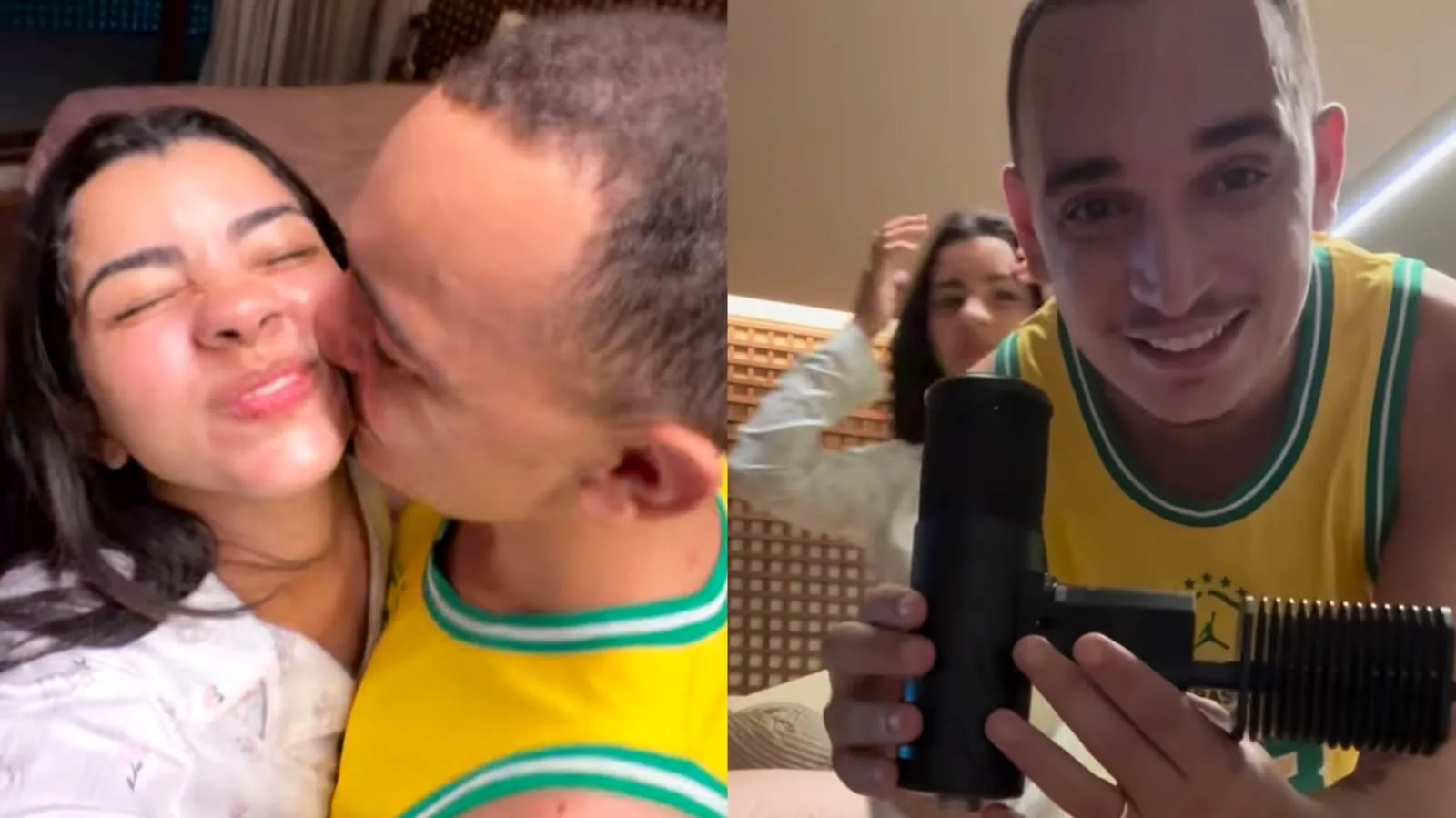 Cantor chegou a se emocionar com presente em rede social.