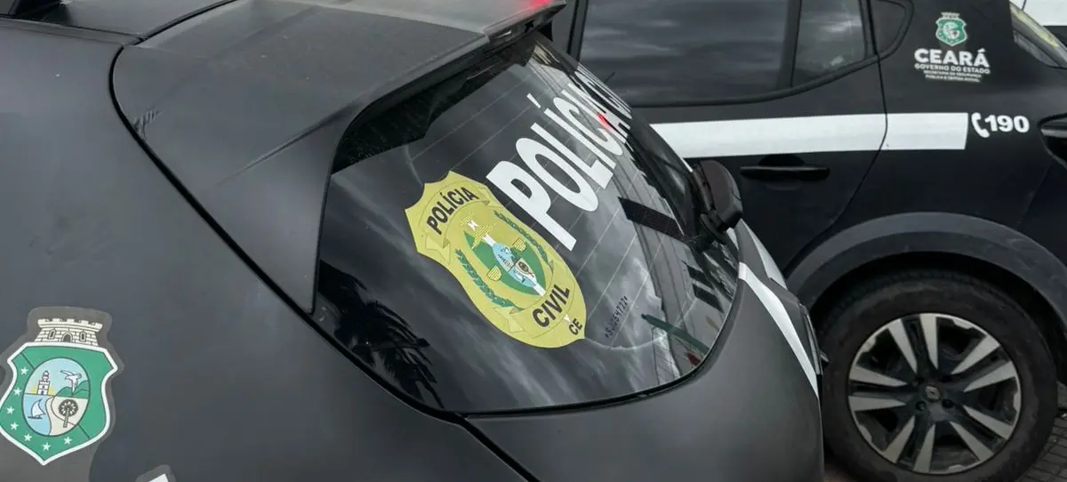 Viaturas da Polícia Civil.