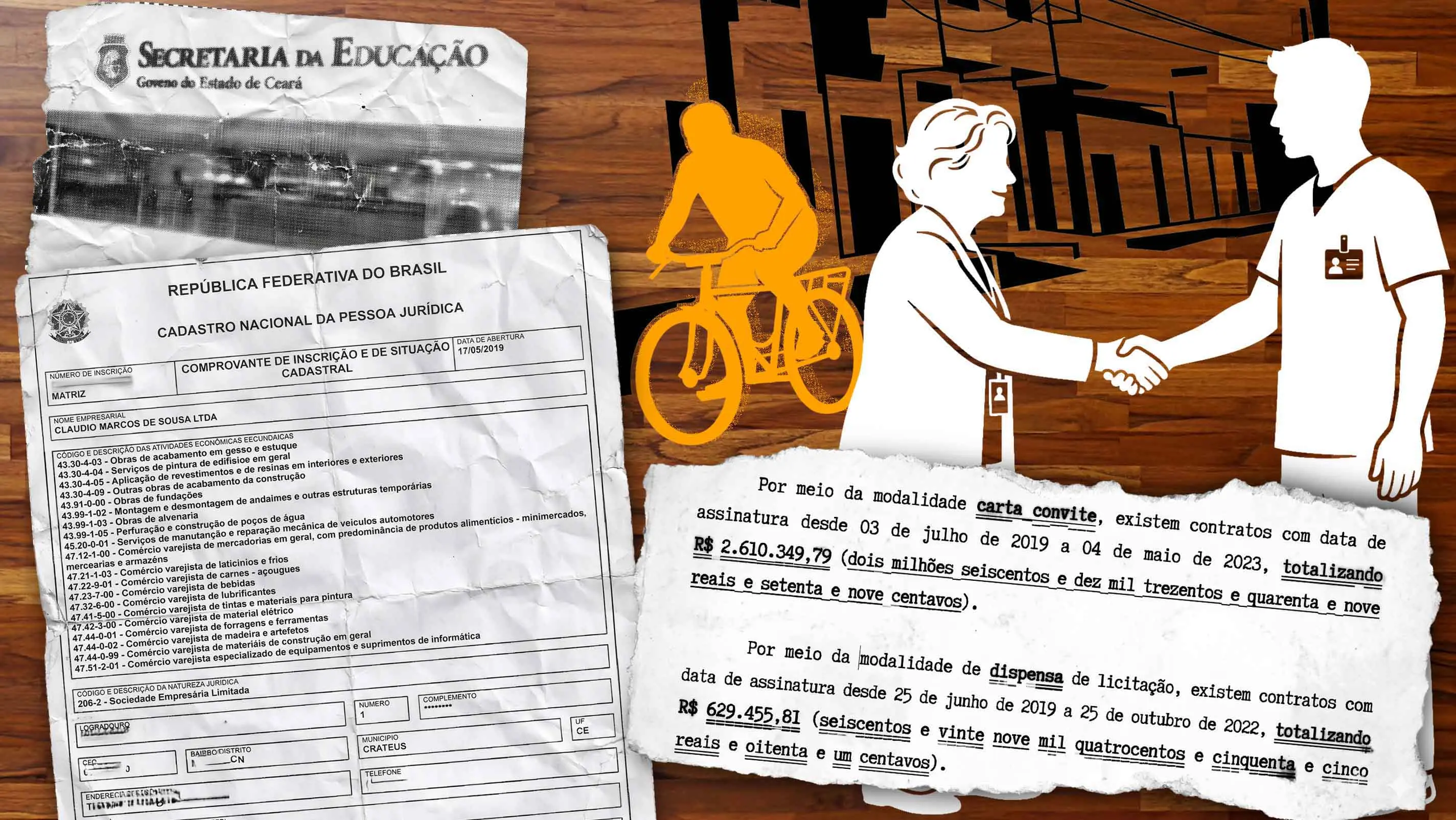 Imagem da notícia Como empresa de filho de servidora da Seduc desviou R$ 3 milhões em contratos com o Estado do Ceará