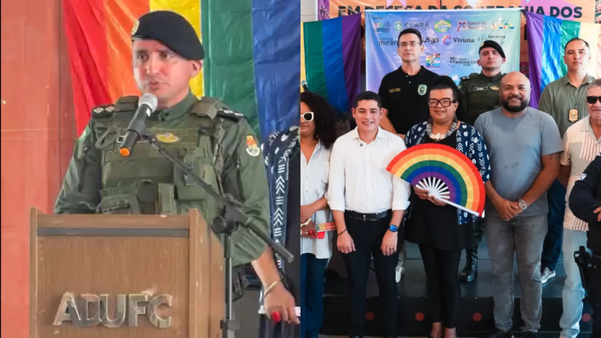 Imagem da notícia Capitão da PM do Ceará destaca Parada LGBT+ como 'evento importantíssimo para a defesa dos direitos'