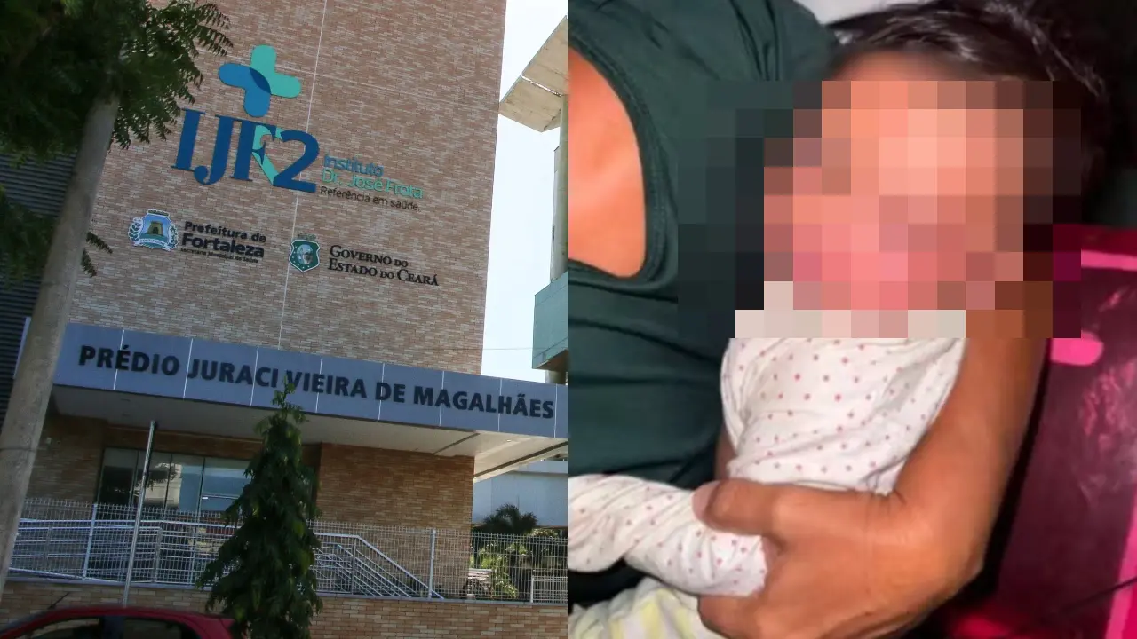 Imagem da notícia Bebê que teria sido espancada pela própria mãe, em Aquiraz, recebe alta médica
