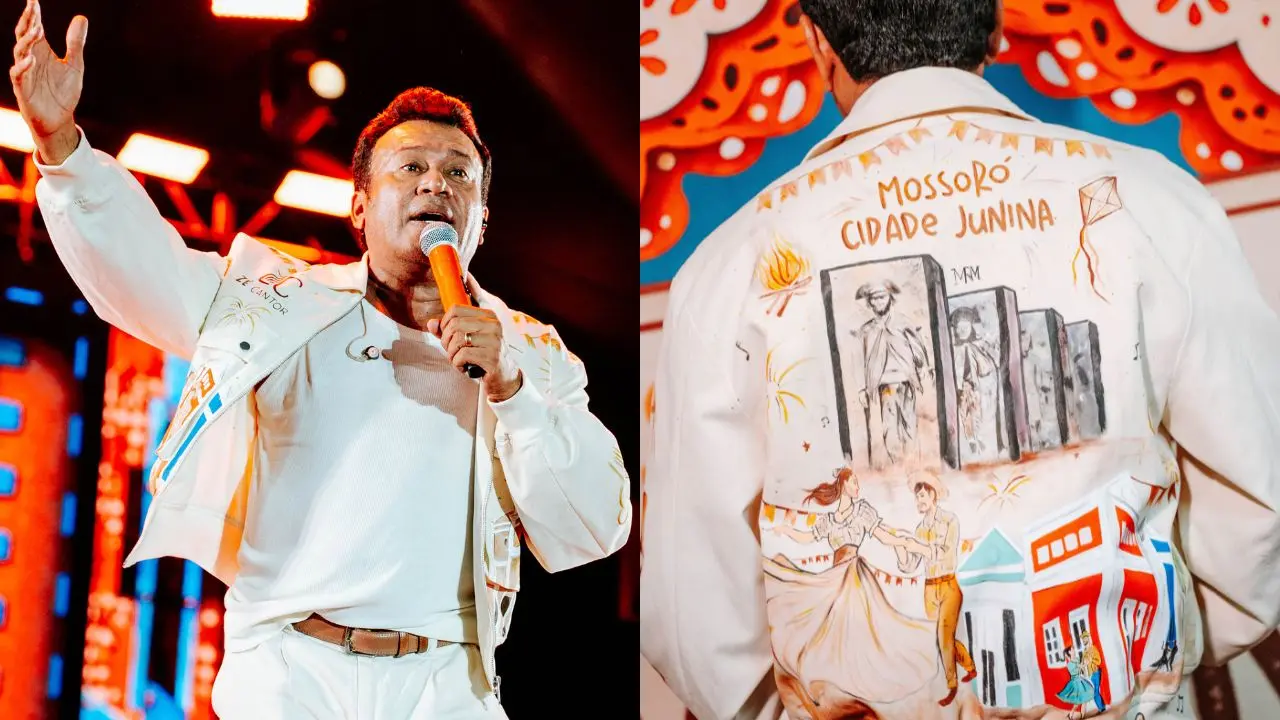 Look de Zé Cantor reverenciando Mossoró (RN).