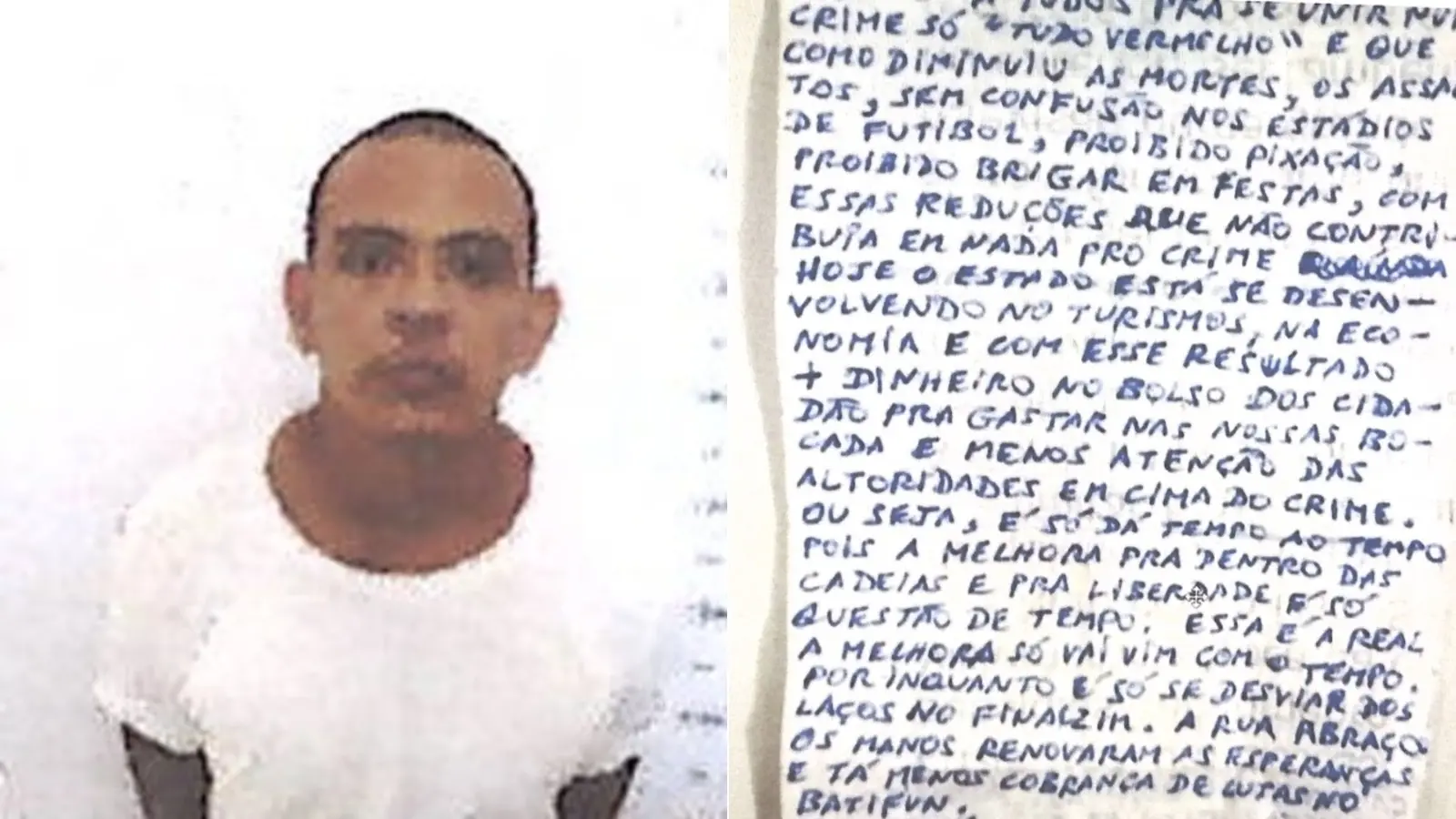 Imagem da notícia Bilhete apreendido em presídio do CE cita 'guerra necessária' para CV ter controle de 98% em  Fortaleza