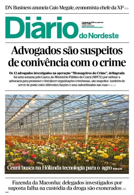 Capa da edição do dia