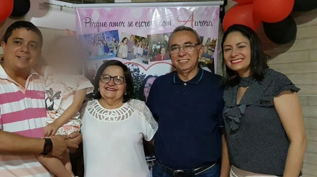 Da esqueda para a direita: Tiago Silva Andrade, Aurora Dalva, Paulo Martins Brasil e Zaamarah Brasil Andrade.
