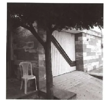 Fachada da casa do casal.