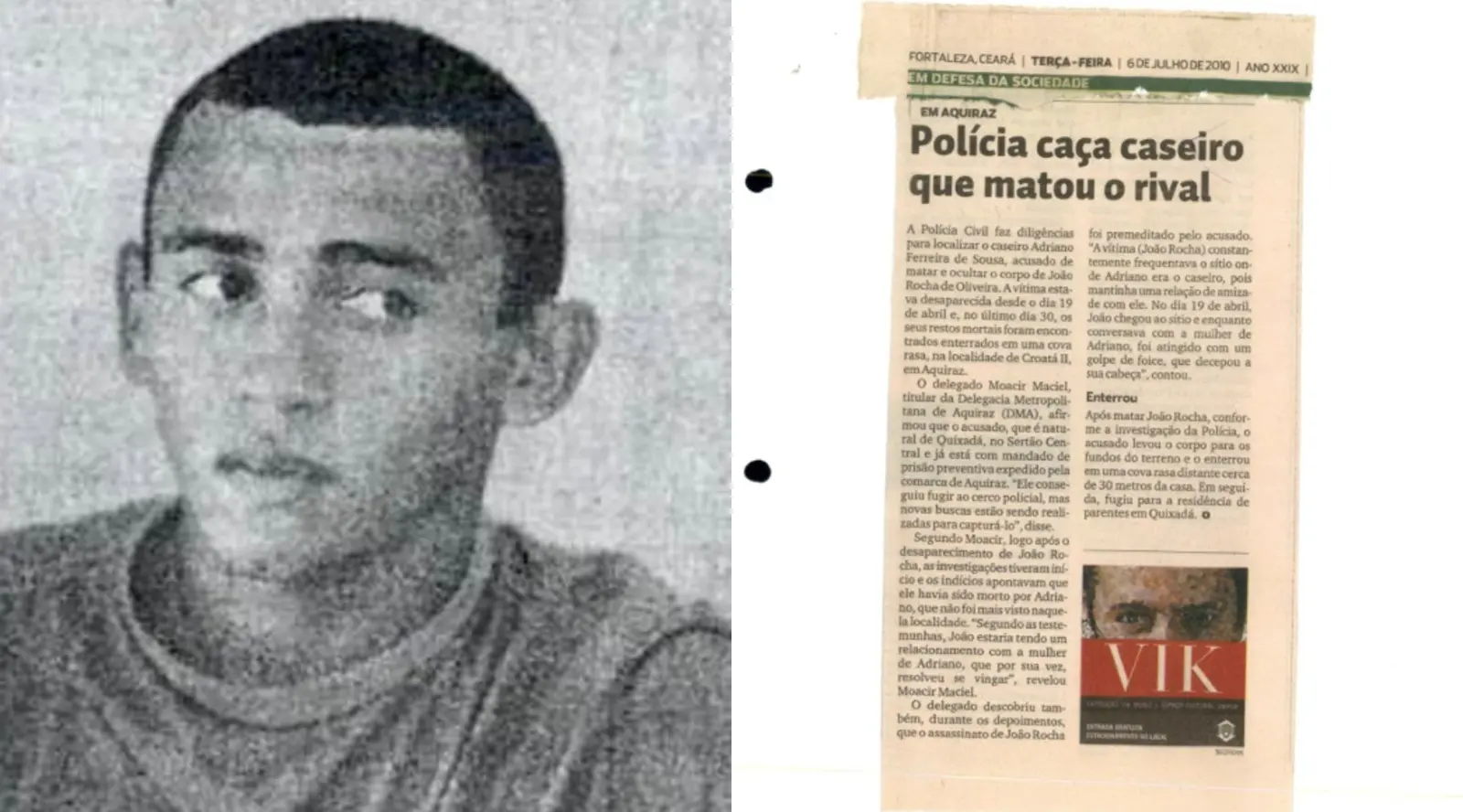 Imagem da notícia Justiça nega liberdade a caseiro que esquartejou e ocultou corpo de rival em Aquiraz há 16 anos