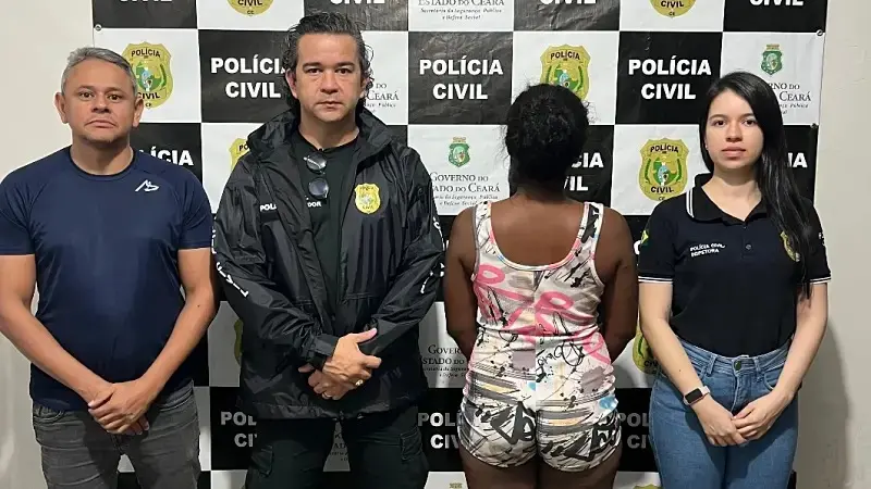 Imagem da notícia Mulher suspeita de matar segundo companheiro em 5 anos é presa no interior do CE