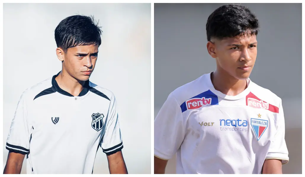 Imagem da notícia Homônimos de Messi e Cristiano Ronaldo são rivais no Cearense Sub-14