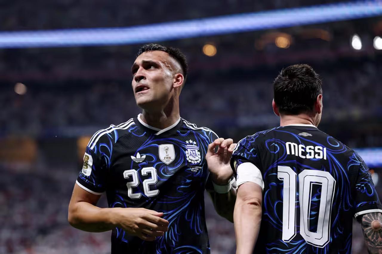 Lautaro marcou o segundo gol da Argentina nos acréscimos