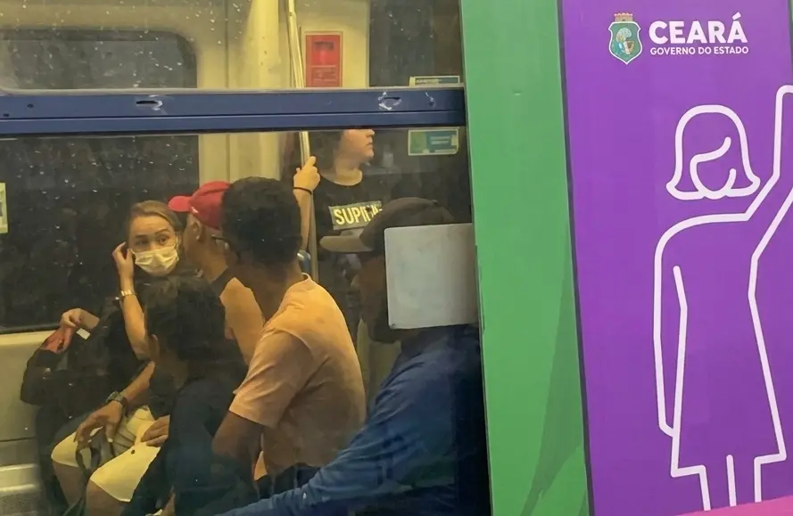 Imagem da notícia Mulheres elogiam vagões femininos do metrô de Fortaleza, mas homens ainda questionam medida