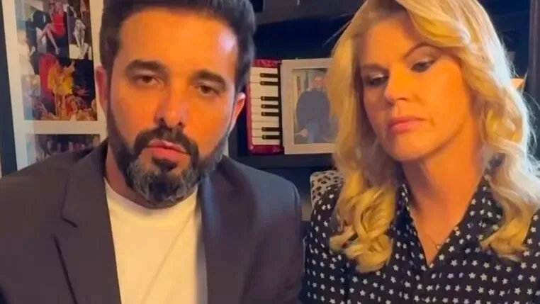 Amilton, pai do filho de Karina, é casado com a socialite Val Marchiori.