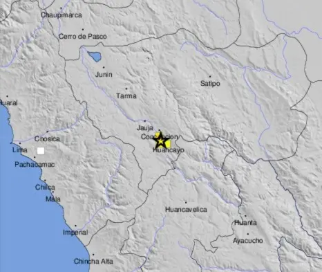 Imagem da notícia Peru registra terremoto de 5,6 de magnitude a 190 km de Lima