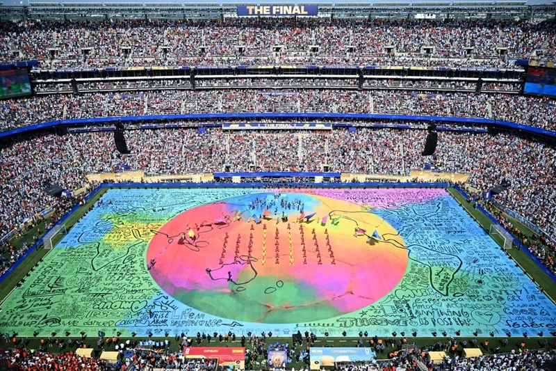 Início do show do intervalo na Copa do Mundo 2026.