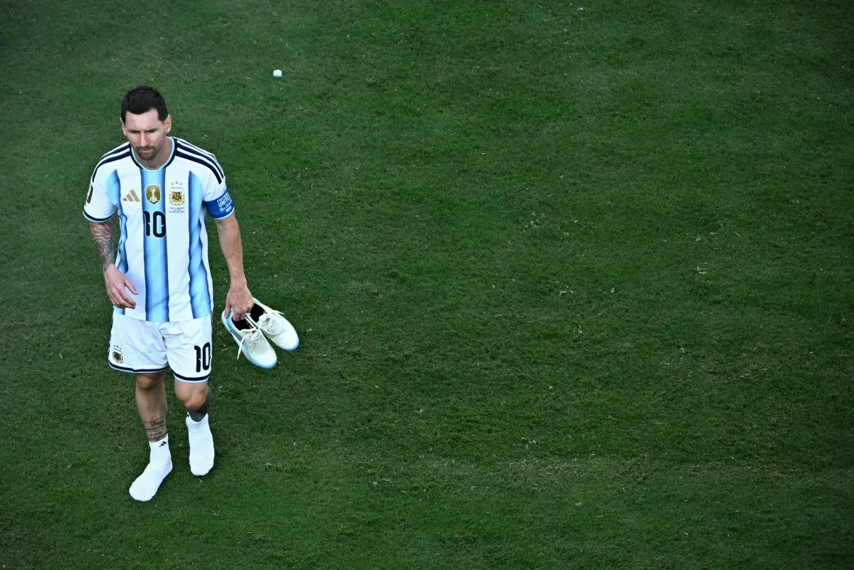 Messi, camisa 10 da Argentina.