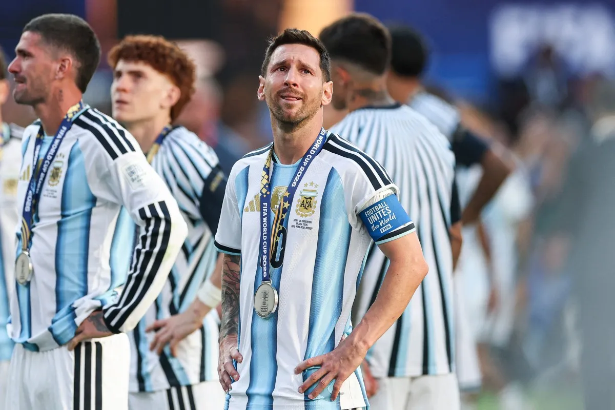 Messi, camisa 10 da Argentina.