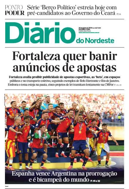 Capa da edição do dia