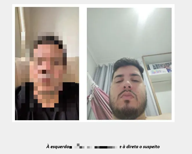 O suspeito da fraude utilizou fotos de pessoas reais para abrir contas fraudulentas.