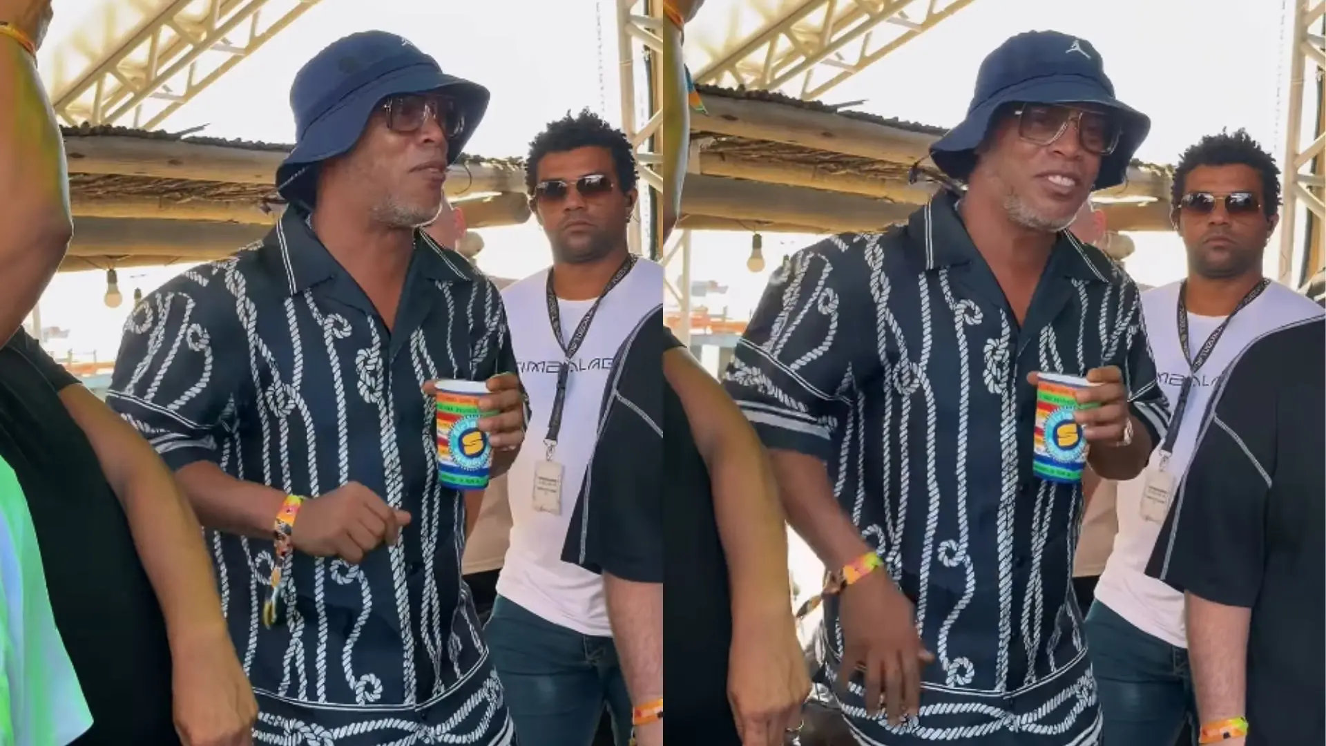 Imagem da notícia Ronaldinho Gaúcho é filmado em 'esquenta' do Fortal, em Fortaleza