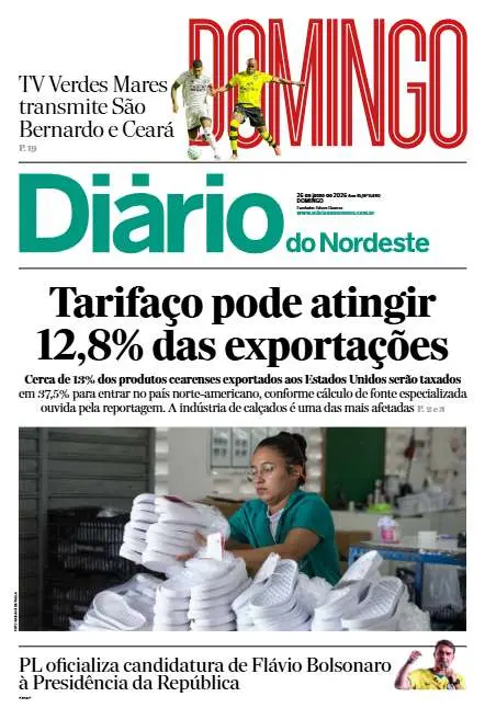 Capa da edição do dia