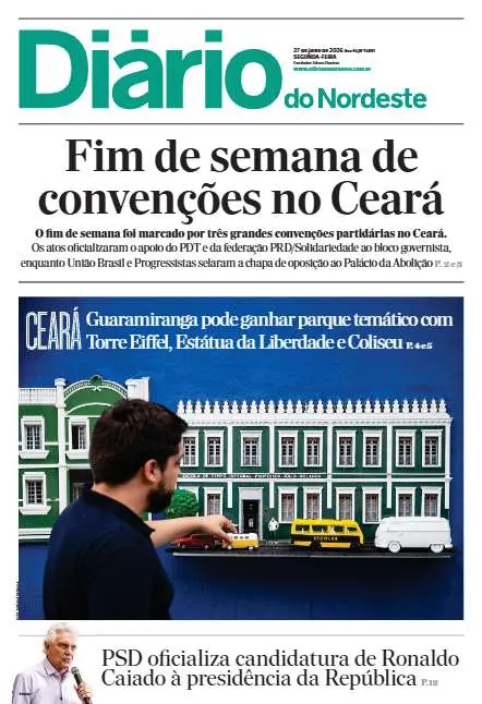 Capa da edição do dia