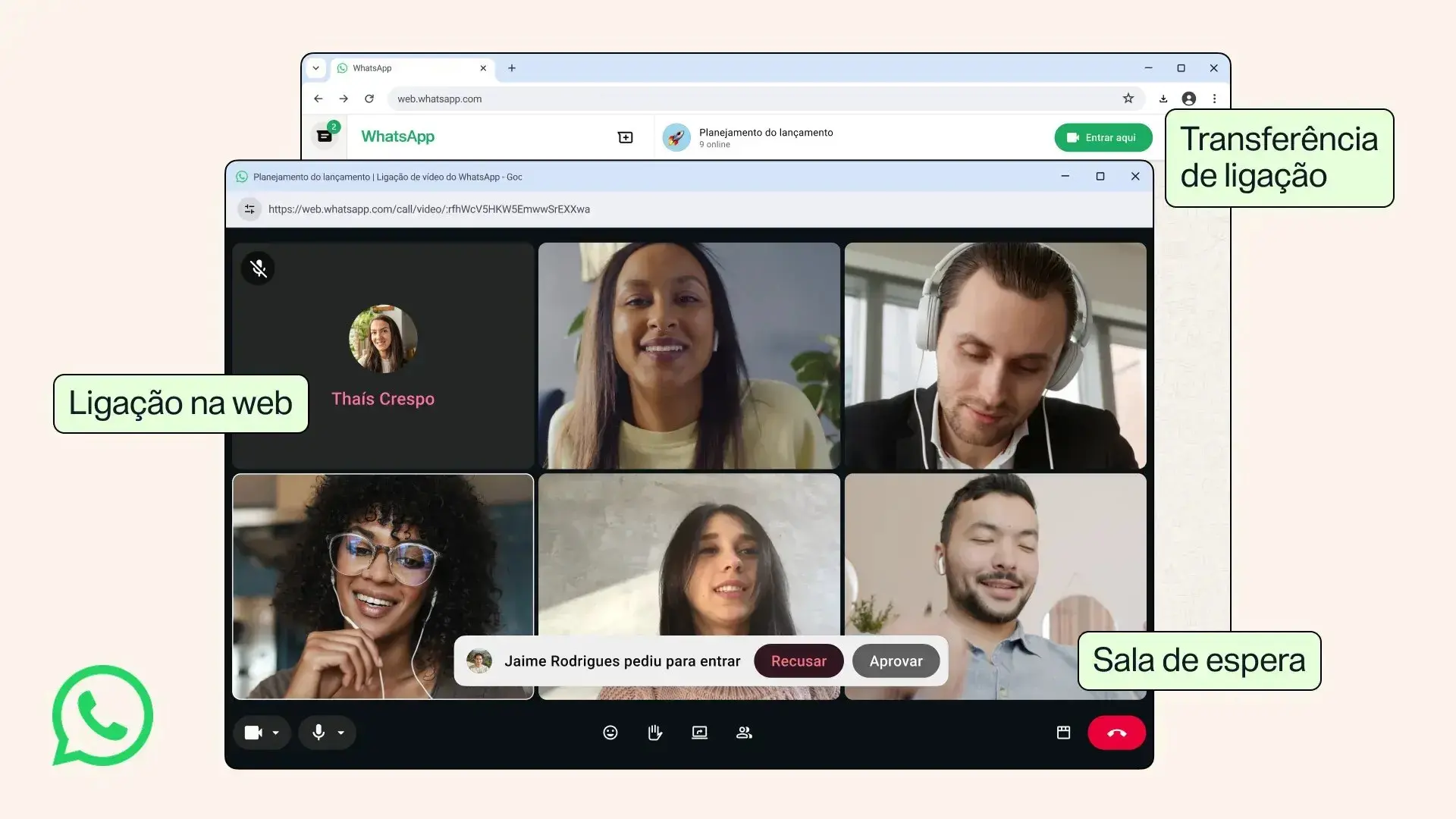 Imagem da notícia WhatsApp Web anuncia chamadas de vídeo, áudio e supressão de ruído