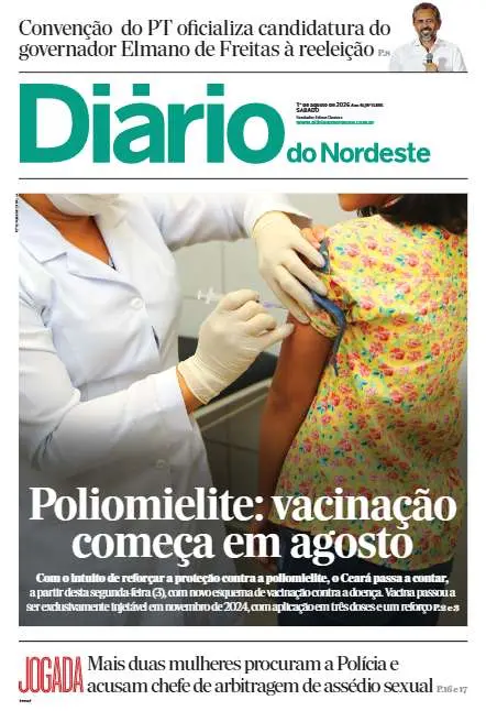 Capa da edição do dia