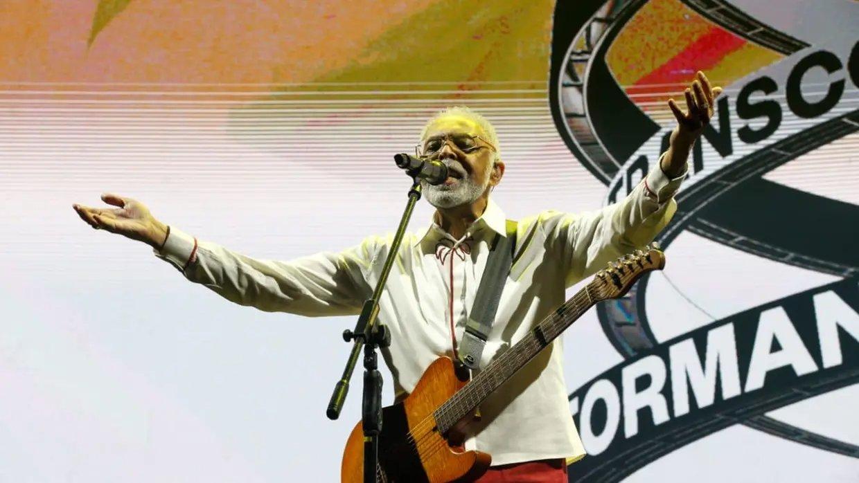 Imagem da notícia Gilberto Gil fará show no Réveillon de Fortaleza; Jorge e Mateus também estão confirmados