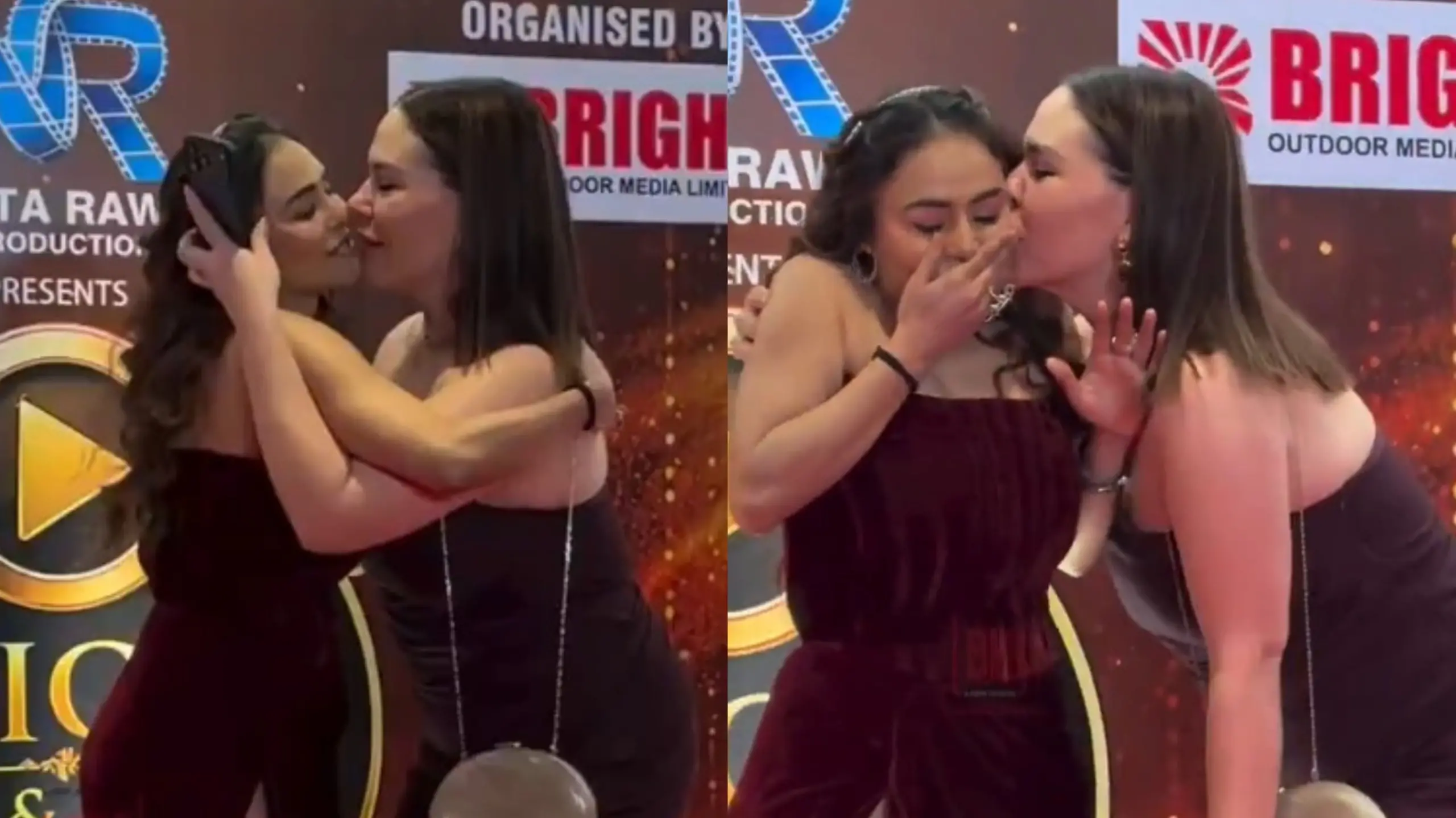 Imagem da notícia Atriz indiana Nikita Rawal sofre assédio de fã em tapete vermelho