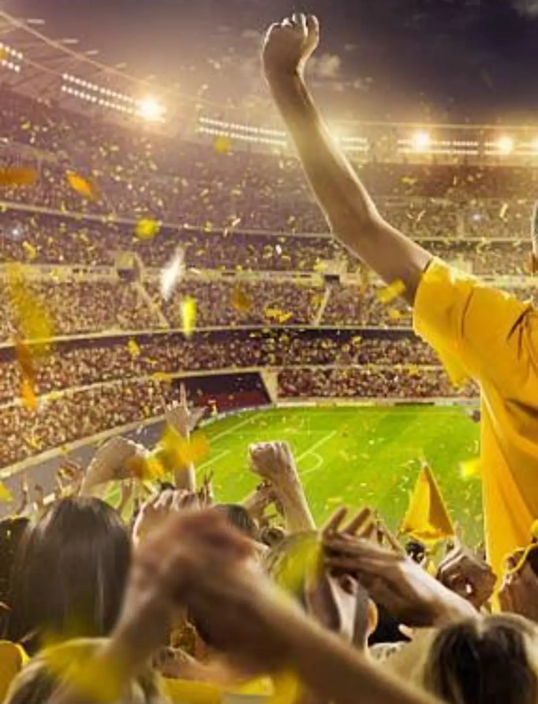 Torcida faz festa em jogo de Futebol