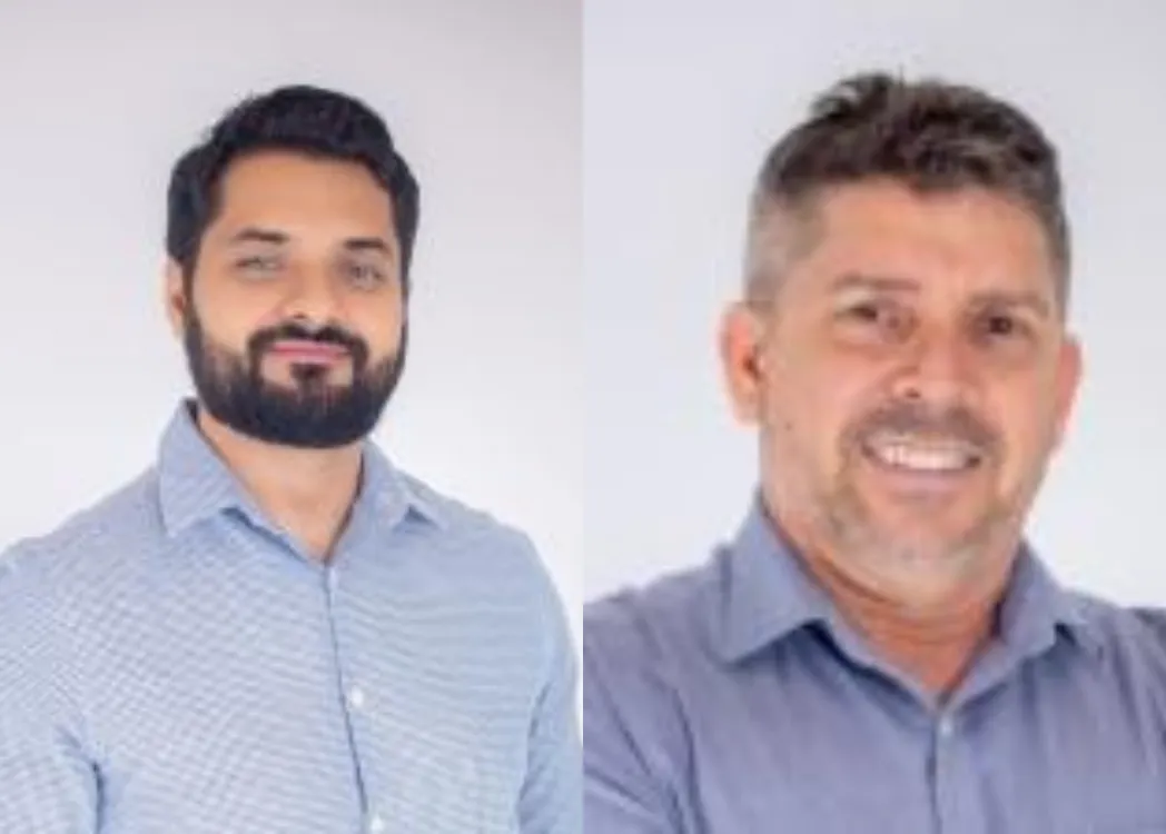 Fotos de urna de Danilo Soares e Eryck Veloso.