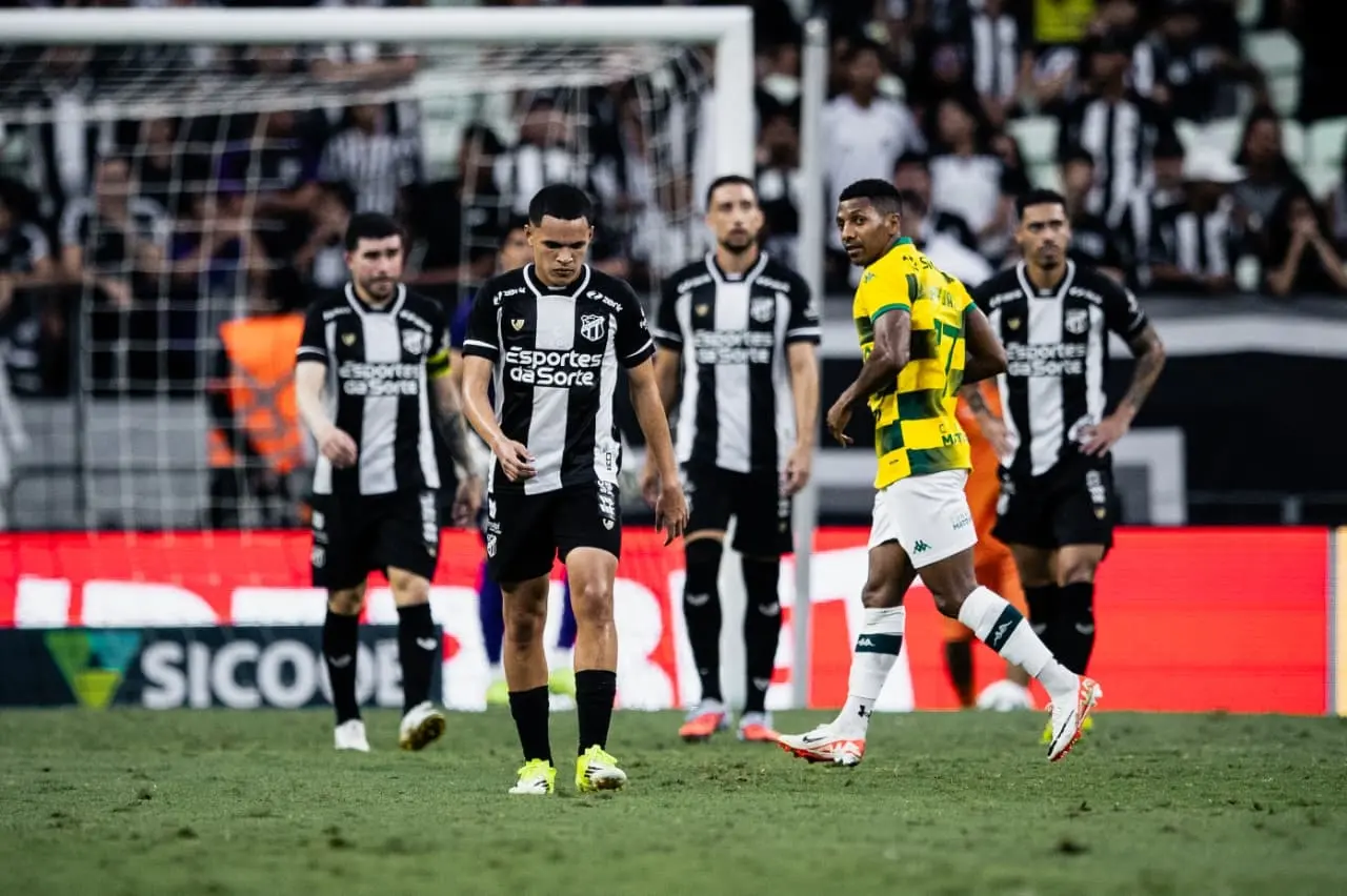 Imagem da notícia Ceará perde para o Cuiabá no Castelão por 3x1 e se mantém em 16º, perto do Z4 da Série B