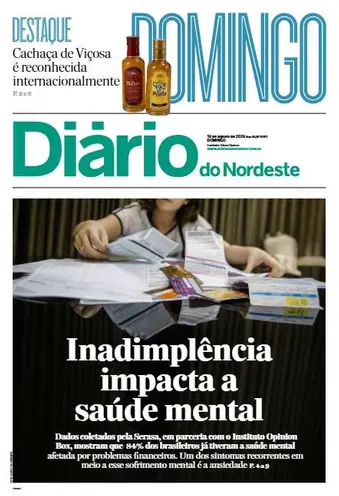 Capa da Edição do dia do jornal Diário do Nordeste