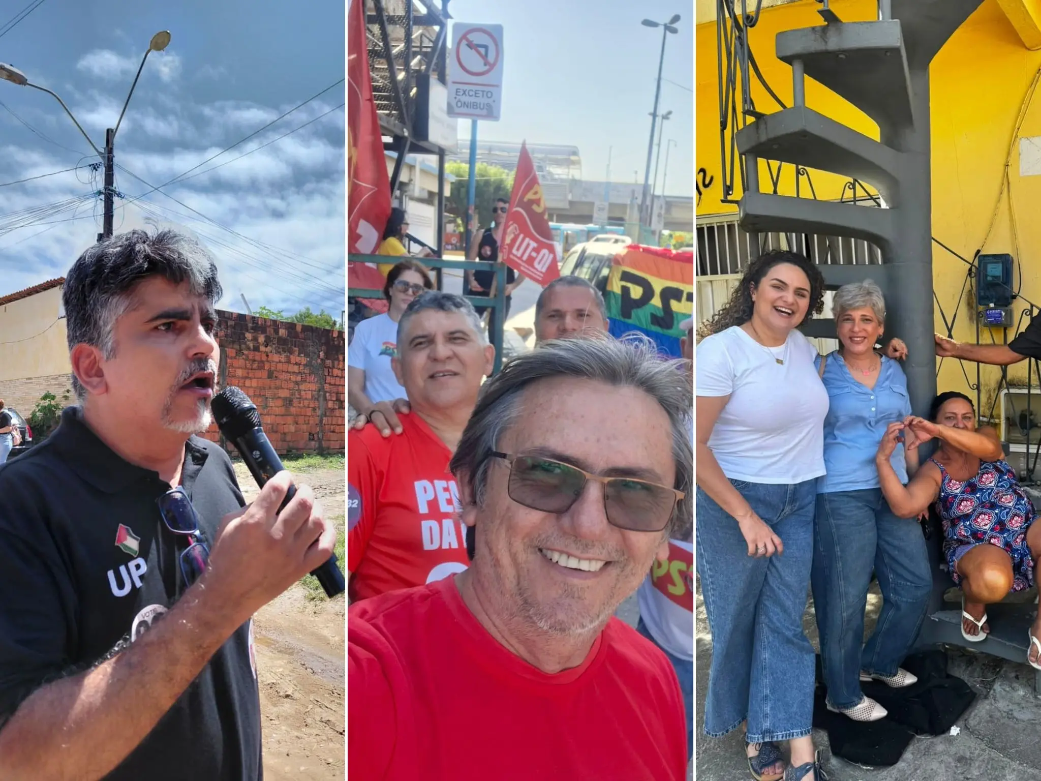 Imagem da notícia Candidatos de UP, Novo e PSTU ao Governo do Ceará fazem atos em Fortaleza