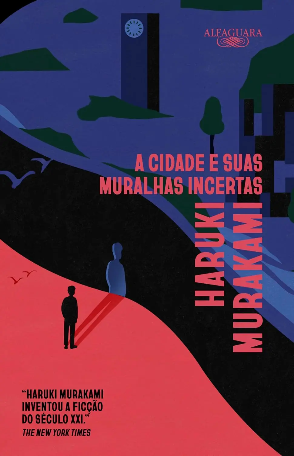 Imagem de capa do livro A cidade e suas muralhas incertas, do escritor japonês Haruki Murakami.