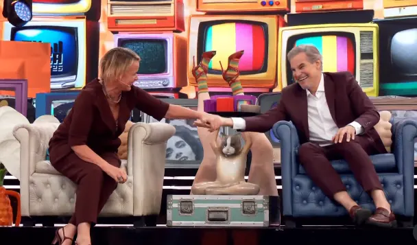 Imagem da notícia Caldeirão com Mion recebe Giulia Gam e Edson Celulari neste sábado (22)