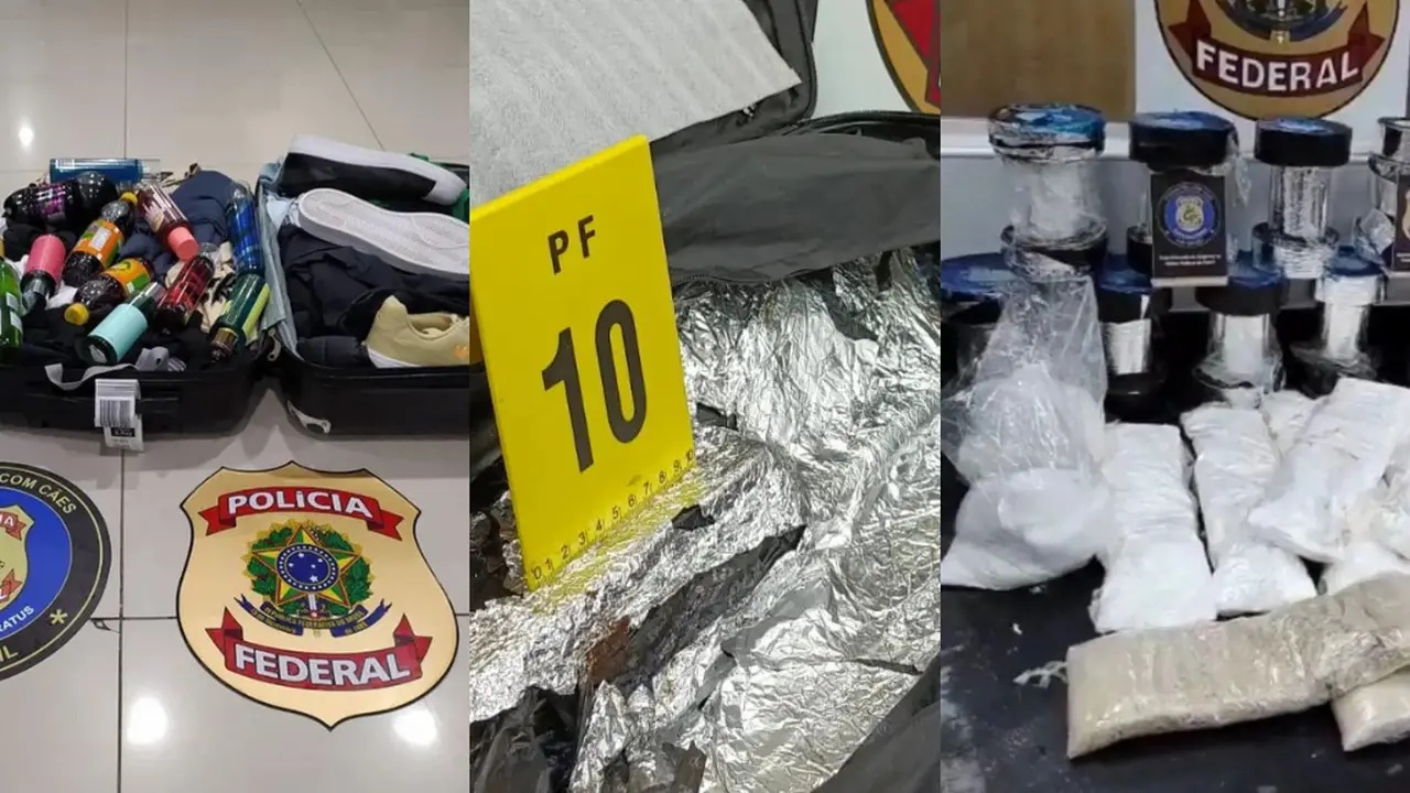 Imagem da notícia Polícia Federal apreendeu quase duas toneladas de cocaína no Aeroporto de Fortaleza em oito anos