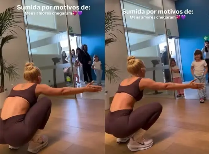 Imagem da notícia Filhas de Virginia demoram a abraçar a mãe em reencontro em Madri, e vídeo divide opiniões