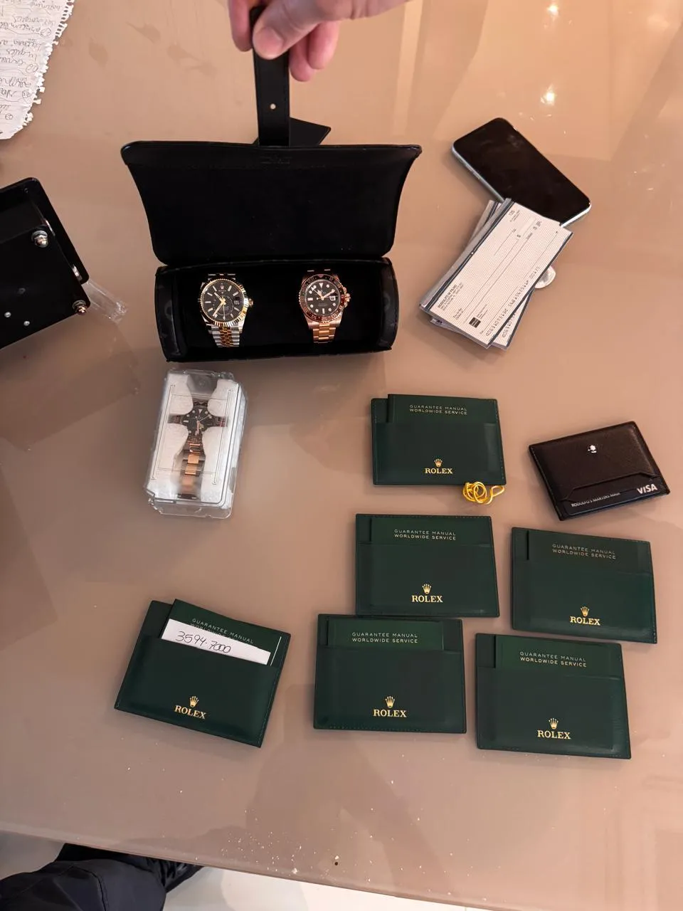 Rolex apreendidos pela PF, Receita Federal e MInistério Público na Operação desta terça-feira.
