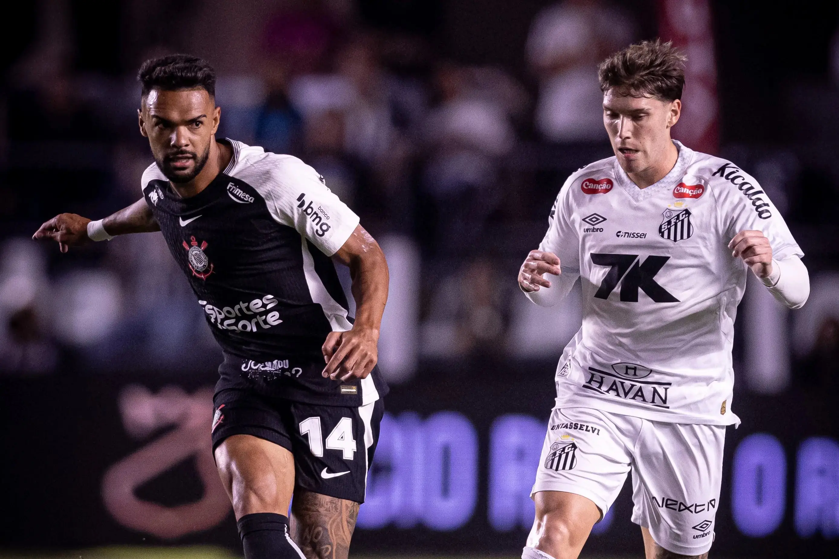 Imagem da notícia Corinthians x Santos na Série A: onde assistir, horário e escalações 