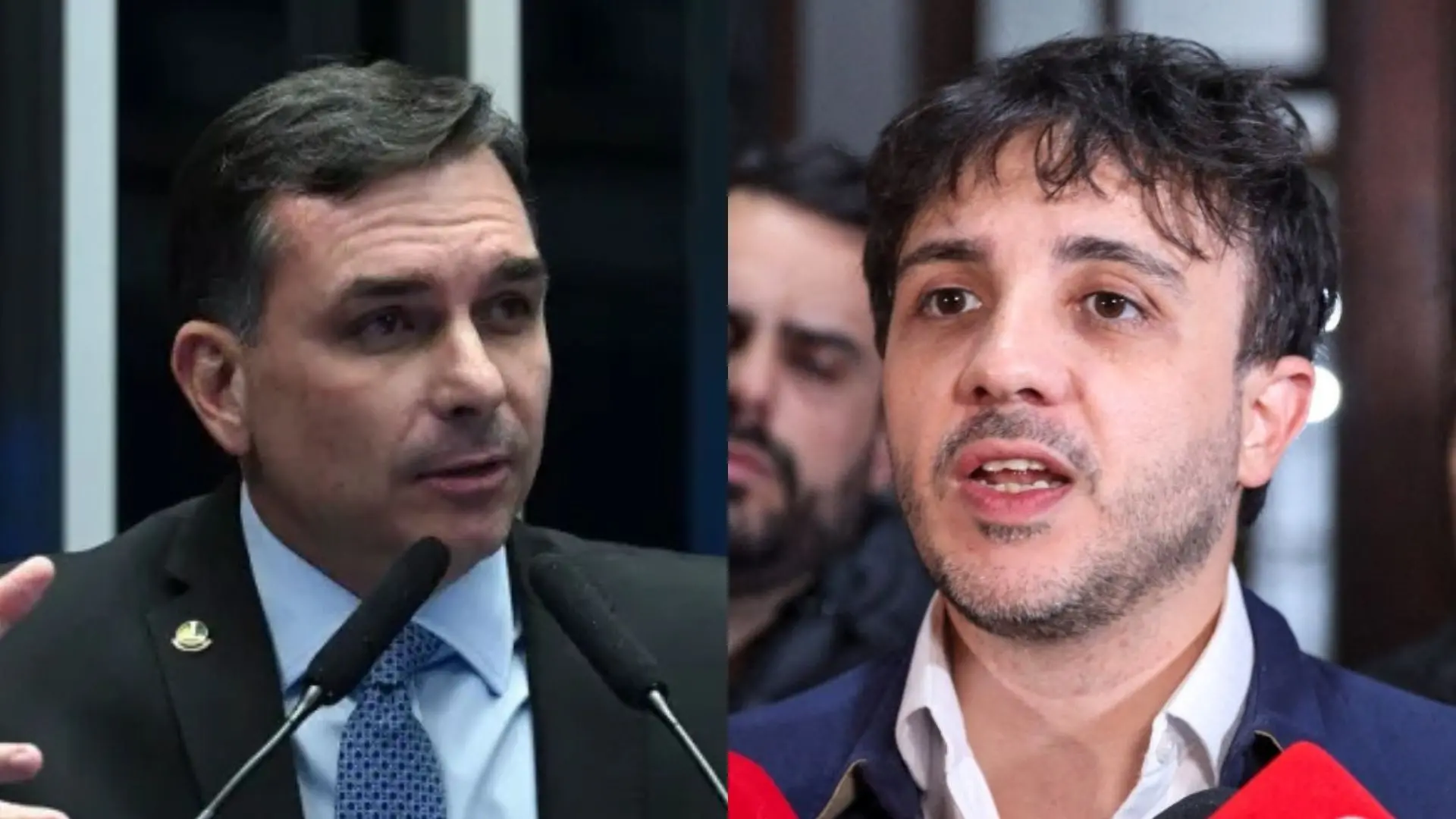 Imagem da notícia Flávio Bolsonaro: 'Espero que Renan Santos restabeleça sua candidatura'