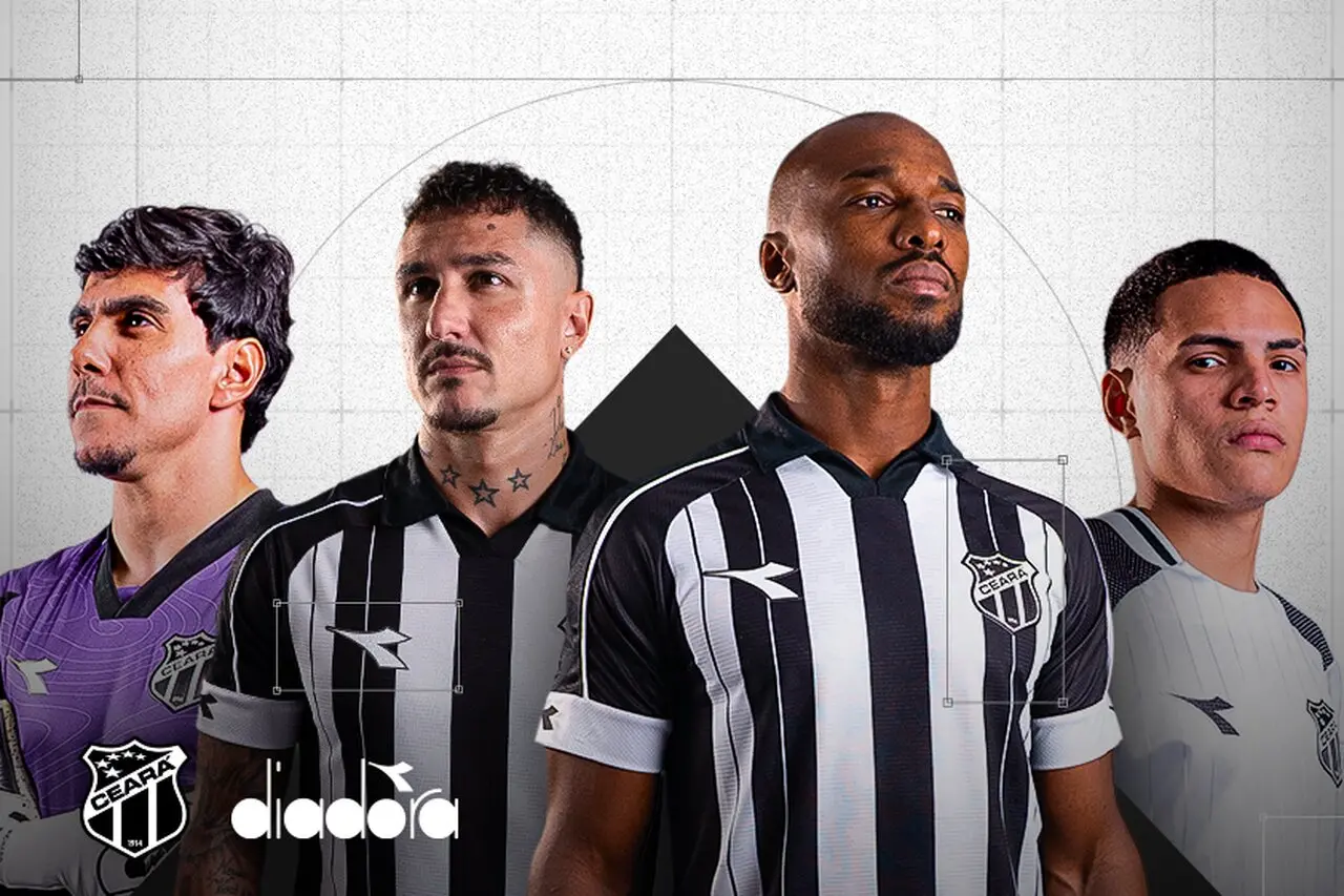 Imagem da notícia Ceará lança novos uniformes com marca Diadora; veja fotos
