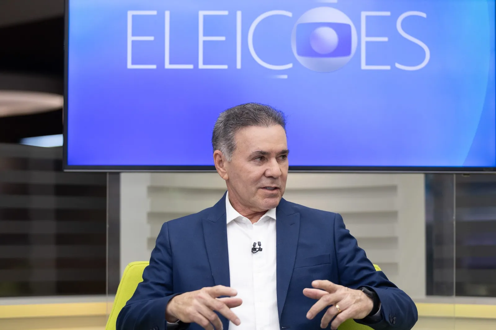 O candidato é sabatinado pela TV Verdes Mares nesta quinta-feira (3).