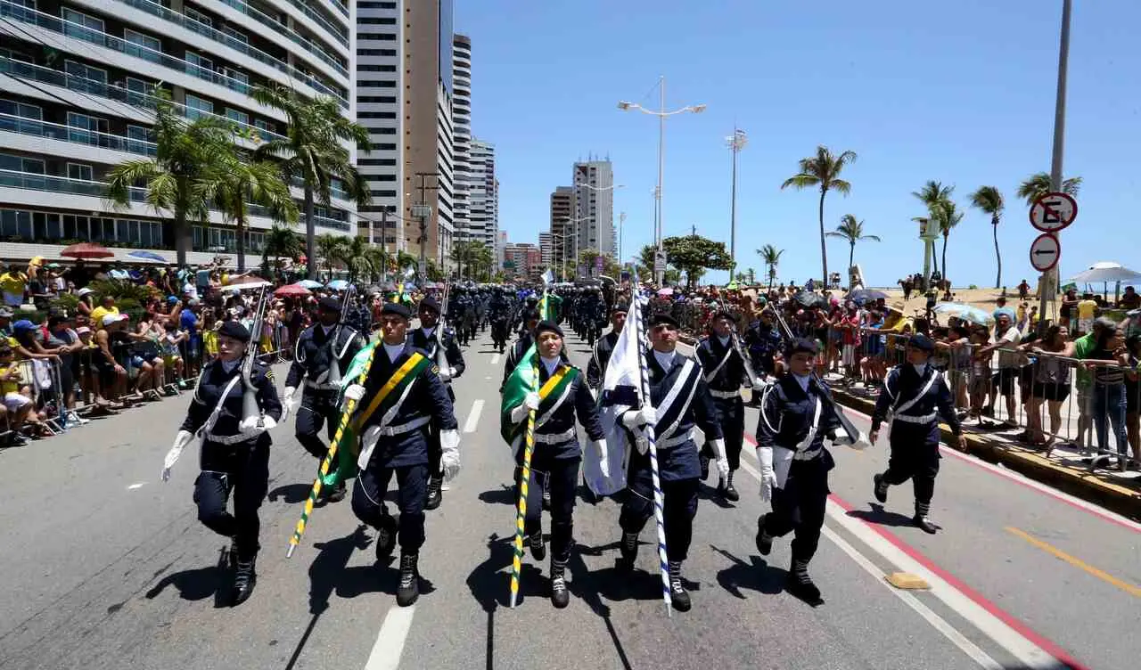 Imagem da notícia Confira a programação para o desfile do 7 de setembro em Fortaleza