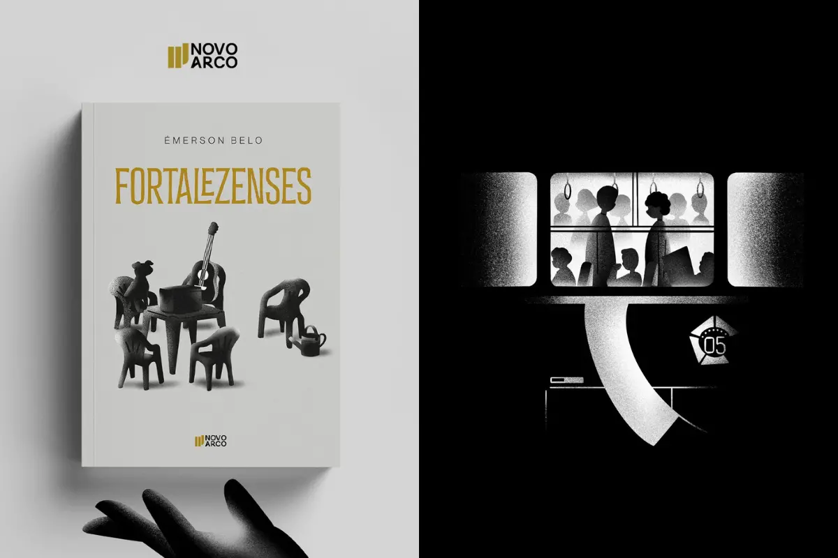Imagem de capa do livro Fortalezenses, do escritor cearense Émerson Belo.